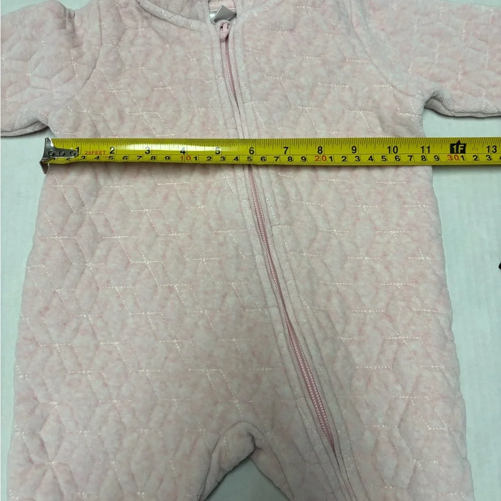 Nordstrom baby quilted bunting with fold over cuffs, size 6m